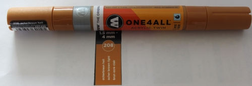 One 4 All Acrylic twin 208 ockerbraun hell 1.5/4mm