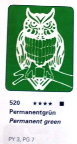 Schmincke Aqua Linoprint 120ml permanent green  520 (g.P.1L=110€)