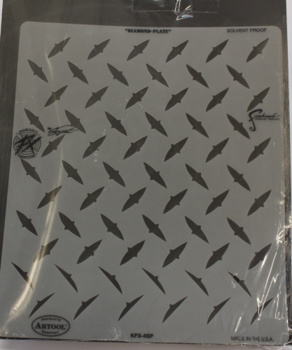 Artool Airbrush- Schablone FX Template Diamond Plate