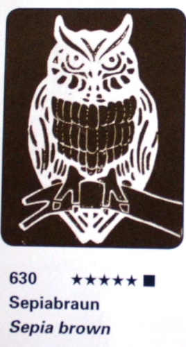 Schmincke Aqua Linoprint 120ml sepia brown 630 (g.P.1L=110€)