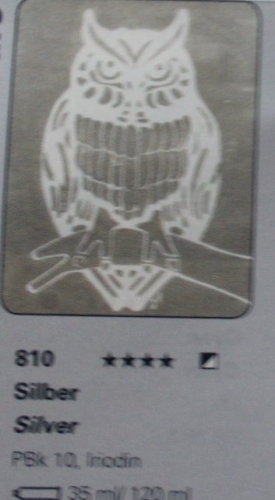 Schmincke Aqua Linoprint 120ml silver 810 (g.P.1L=135€)