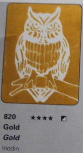 Schmincke Aqua Linoprint 120ml gold 820 (g.P.1L=135€)