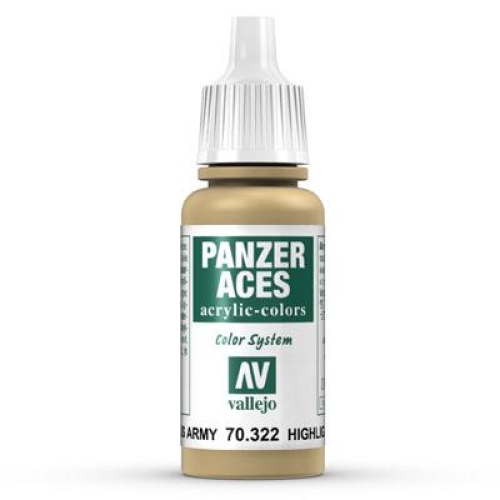 Vallejo Panzer Aces 17 ml (g.P. 1L= 176,50) 321 highlight british tckr.