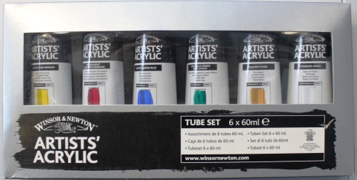 Winsor & Newton Artist´s Acrylic 6 x 20 ml Tubes (g.P. 1L=89€)