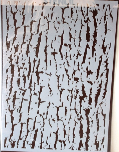 Design stencil  tree bark