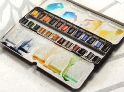 Preview: Winsor&Newton Leichter Skizzenkasten 24  1/2 Näpfe