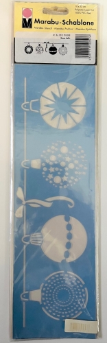 Marabu Laser Cut Airbrush Stencil "X-mas balls