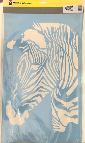 Marabou airbrush stencil "Zebra" 40x66 cm