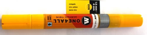 One 4 All Acrylic twin 006 zinc yellow 1.5/4mm