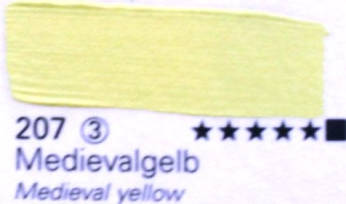 Schmincke Mussini Oil Colour 207 Medival Yellow, 35 ml (g.p. 1L= 414€)