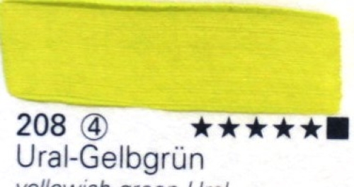 Schmincke Mussini Oil Color 208 Ural Yellow Green, 35 ml (g.p. 1L= 554€)