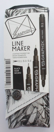 Line Maker Set im Etui schwarz 0.1/0.3/0.5