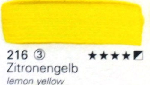 Schmincke Mussini Oil Color 216 Lemon Yellow, 35 ml (g.p. 1L= 414€)