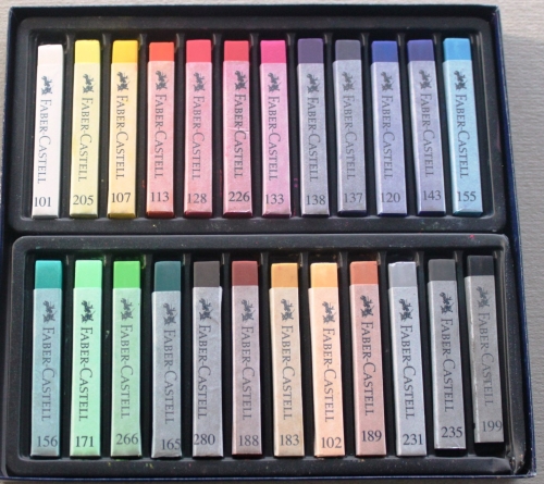 Faber- Castell 24 Softpastellkreiden Set