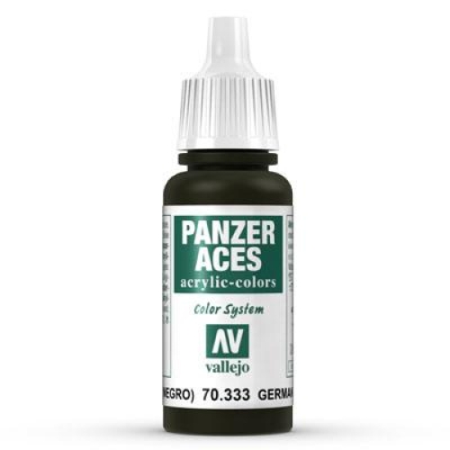 Vallejo Panzer Aces 17 ml (g.P. 1L= 176,50€) 333 germ.TK Cr. Black