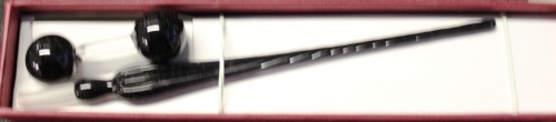 glas feather 18 cm black
