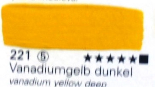 Schmincke Mussini Oil Color 221 Vanadium Yellow Dark, 35 ml (g.p. 1L= 882,57€)