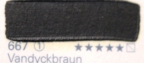 Schmincke Mussini Oil Colour 667 Vandyckbrown, 150 ml (g.p. 1L=200€)