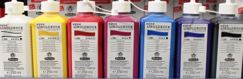 Linoldruckfarbe carmine red 325  250ml (g.P.1L=72,80€)