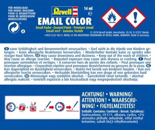 Preview: Email Color Feuerrot, seidenmatt, 14ml, RAL (GP 1L= 228,57€)