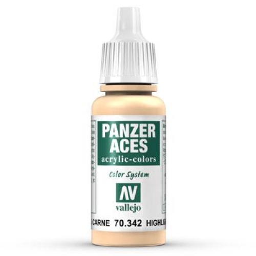 Vallejo Panzer Aces 17 ml (g.P. 1L= 176,50€) 342 highlight flesh