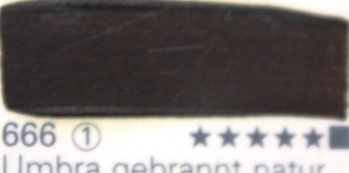 Schmincke Mussini Oil Colors 666 Umbra burnt natural, 150 ml (g.p. 1L= 200€)
