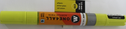 One 4 All Acrylic twin 236 poison green1.5/4mm
