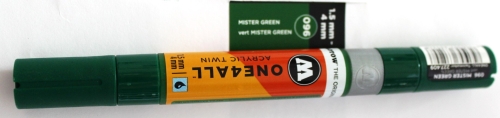 One 4 All Acrylic twin 096 mister green 1.5/4mm