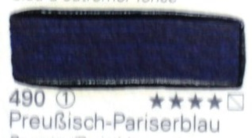 Schmincke Mussini Oil Paint 490 Prussian/Parisian Blue, 35 ml (g.p. 1L= 256,86€)
