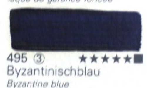 Schmincke Mussini Oil Color 495 Byzantine Blue, 35 ml (g.p. 1L= 414€)