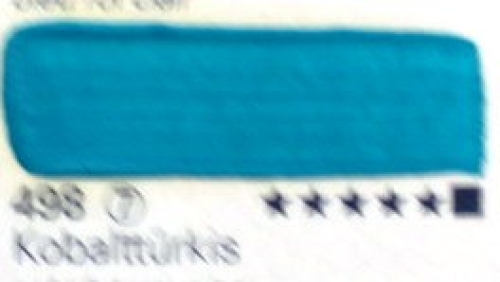 Schmincke Mussini Oil Color 498 Cobalt Turquoise, 35 ml (g.p. 1L= 1099,71€)