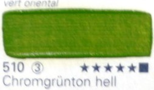 Schmincke Mussini oil paint 510 chrome green tone light, 35 ml (g.p. 1L= 414€)