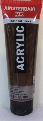 Amsterdam acrylic 120 ml (100ml=3,92€) 409 burnt umber