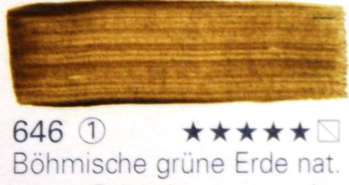 Schmincke Mussini Oil Color 646 Bohemian green earth natural, 35 ml (g.p. 1L= 256,86€)