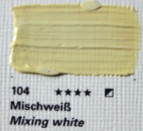 Schmincke Akademie Öl Color 104 mising white 60ml (g.P. 1L=91,67€)