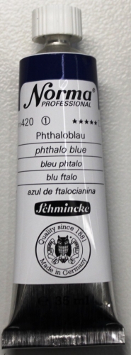 Norma oil paint 35 ml, phthaloblue (g.p. 1L= 225,42€)