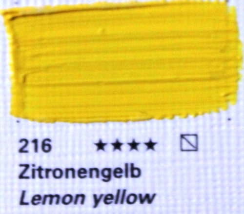 Schmincke Akademie Öl Color 216 lemon yellow 60ml (g.P. 1L=91,67€)