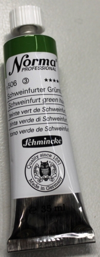 Norma oil color 35 ml, Schweinfurter Grünton (g.p. 1L= 391,42€)