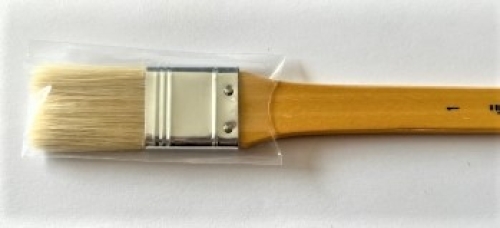 Universal flat brush with pig bristles size  with long handle