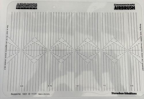 Standard Graph Airbrush Stencil "Little Star