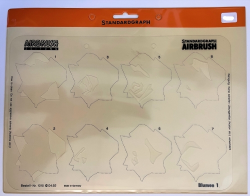 Standard Graph Airbrush Stencil "Flowers 1" 