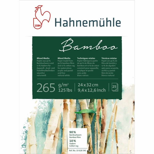 Hahnemühle Bamboo Mixed Media Block 24x32 cm 265g/m² (25 Blatt)