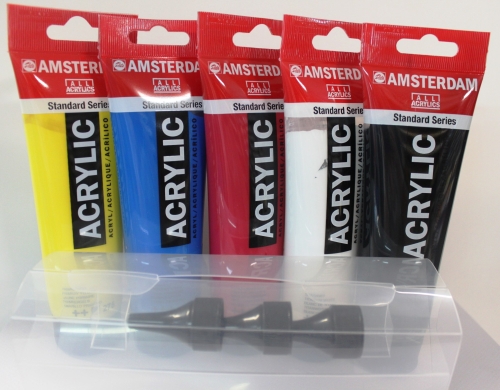 Amsterdam Acrylic Grundfarben Set 5 Tuben (g.P. 1L= 31,67€)