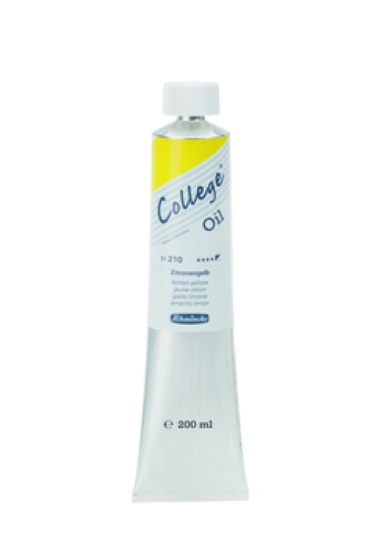 Schmincke College Oil Color Lemon Yellow 200ml tube (g.P. 1L=41€)