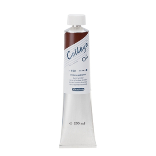 Schmincke College Oil Color Umbra burnt 200ml tube (g.P.1L=41€)