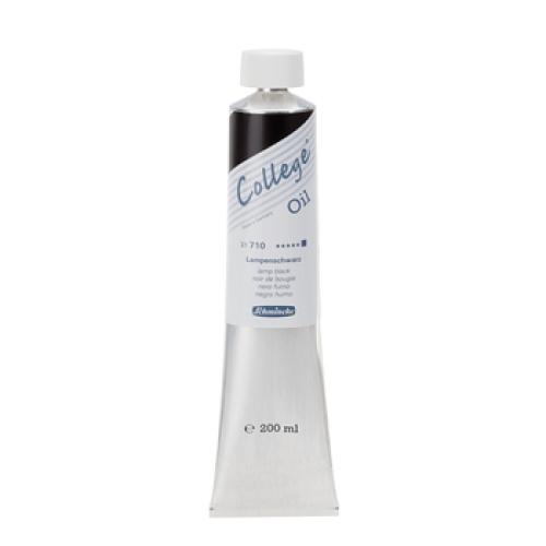 Schmincke College Oil Color Lamp Black 200ml tube (g.P. 1L= 41€)