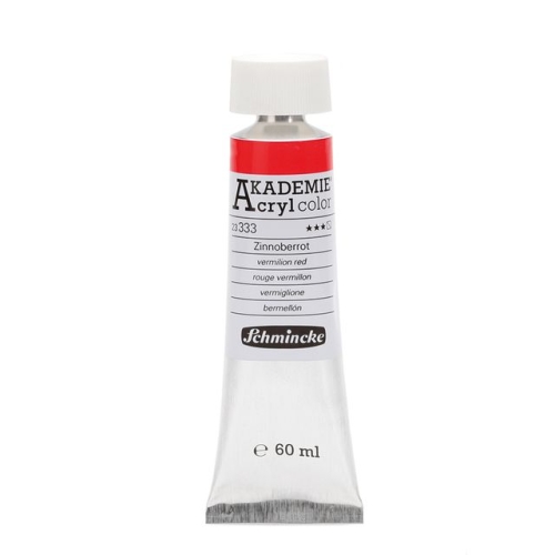 Akademie Acryl Serie 23 Zinoberrot 60 ml (g.P. 1L= 68,33€)