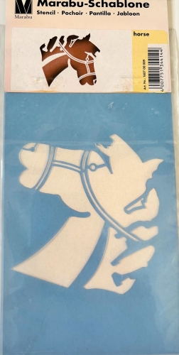 Marabu Laser Cut Airbrush Stencil "horse" 