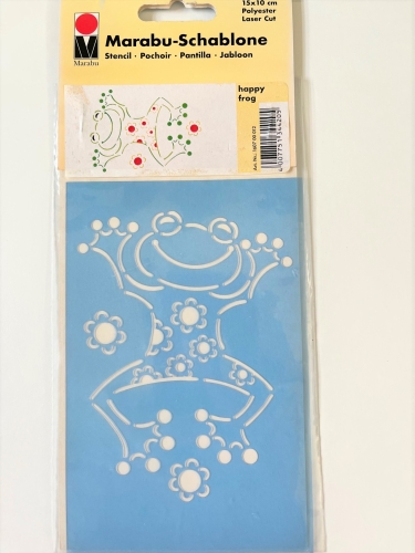 Marabu Laser Cut Airbrush Stencil "Happy Frog