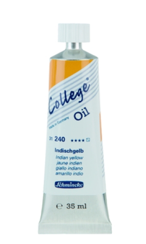 Schmincke College Oil Color Indian Yellow 35ml tube (g.P. 1L= 117,14€)